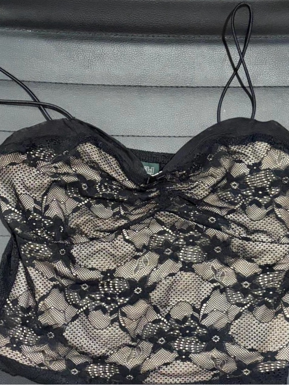 wild fable Black Lace Camisole Tank Top